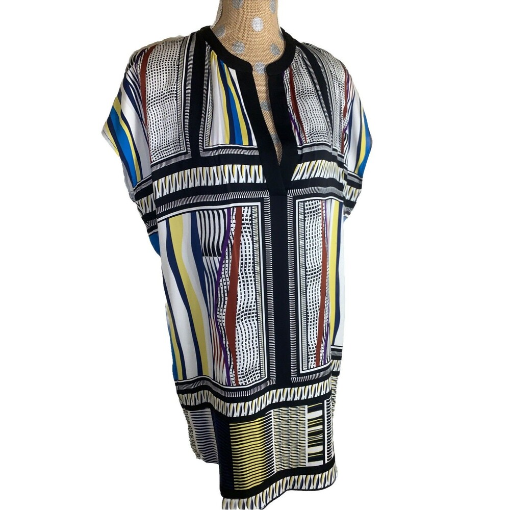 Diane Von Furstenberg DVF Joanna Silk Dress Resort Kimono Vacation Pool Summer 6